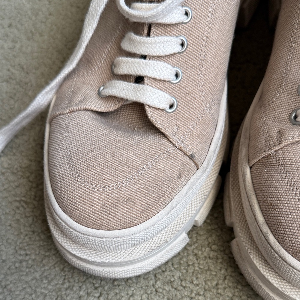 Angulus Light Brown Canvas Lace-Up Shoes - Picture 3 of 8